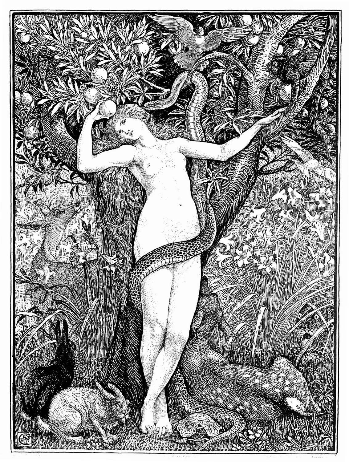 Eva prende il frutto proibito